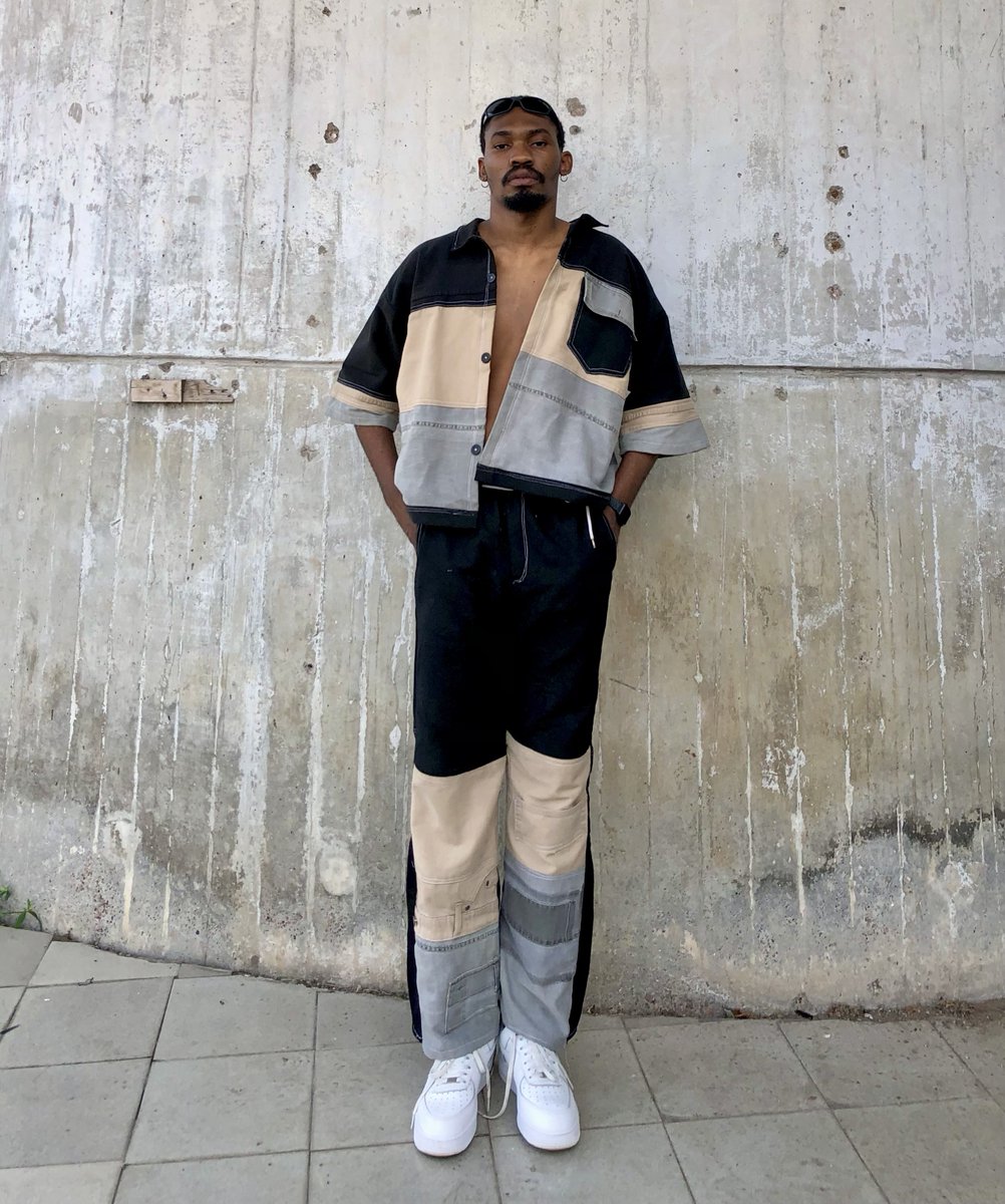 Devil_in_marzz's tweet image. I’m a fashion designer…I do denim urban upcycling ♻️ from Lagos Nigeria .. this are my works