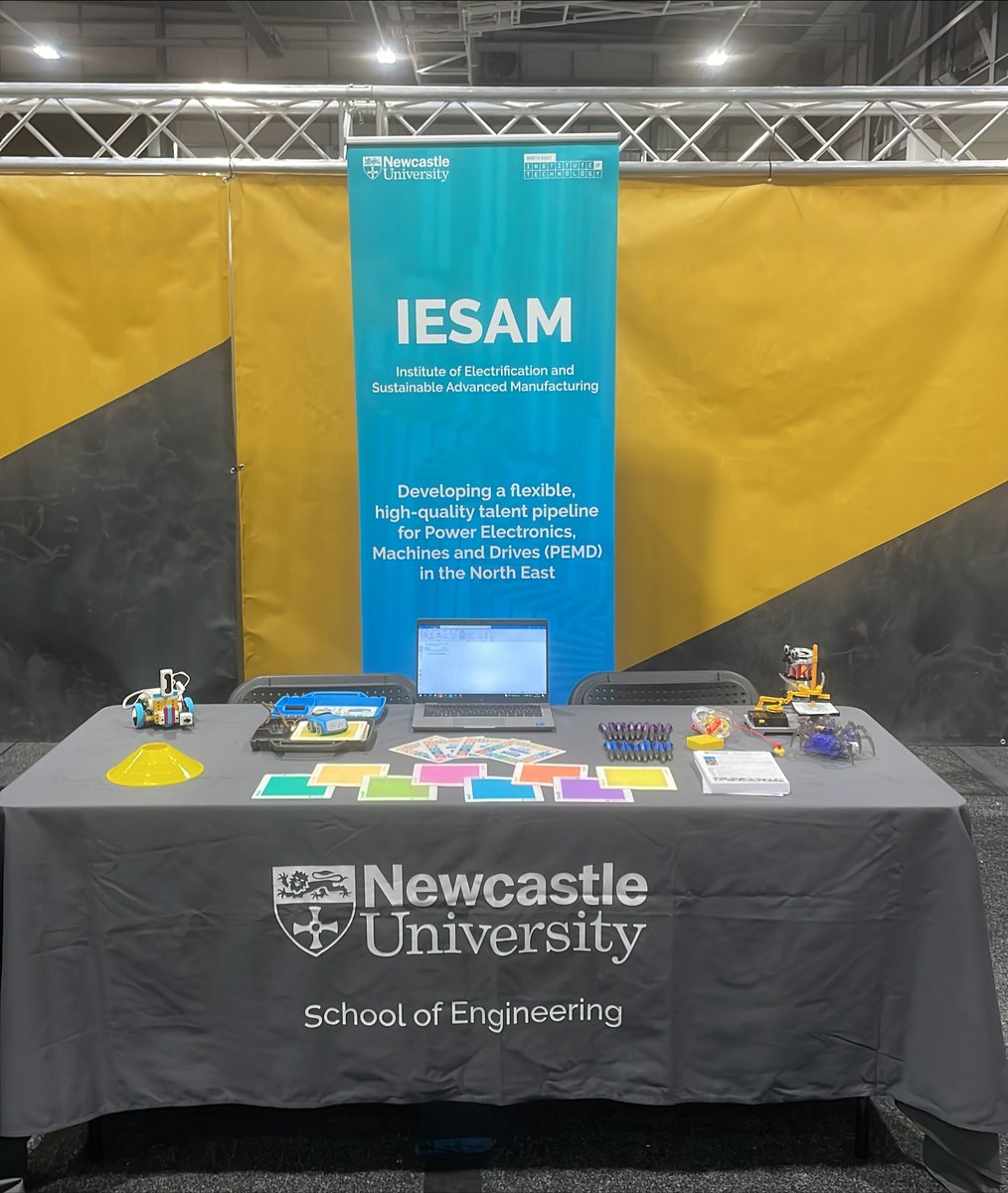 Sage_NCL's tweet image. IESAM are excited to be part of #STEMFest23 at @VertuArena 4-6 July! We&apos;ll be joining 3000 young students from the region&apos;s schools for a hands-on event.

Our interactive robotics activities aim to inspire them for future careers in STEM, electrical engineering, and PEMD