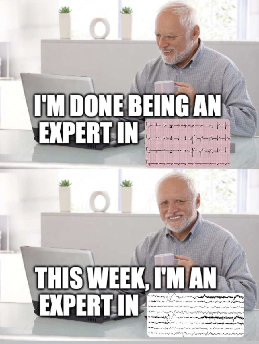 Shoutout to everyone else making the transition from internal medicine PGY1 to neurology PGY2 🧠

new year, new squiggles 🙃