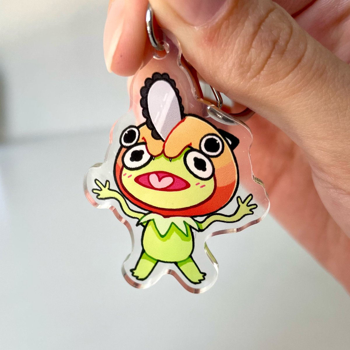 New now at  #AnimeExpo Chainsaw Kermit keychains!! 
Come checkout my new keychains available for the first time ever at <a href="/animeexpo/">Anime Expo</a> today through Tuesday! 
Artist Alley Table A-30

#chainsawman #kermit #anime #artistalley