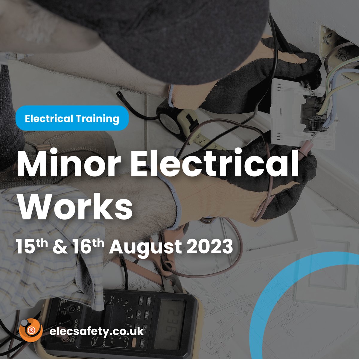 elecsafety's tweet image. Minor Electrical Works

15th &amp;amp; 16th August 2023 at our Rotherham Training Centre.

Book now: elecsafety.co.uk/courses/minor-…

#electrical #training #competancy #hazards