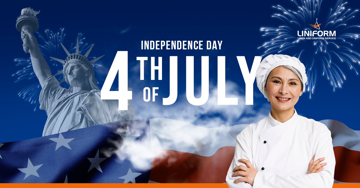 Here's to the red, white, and blue! 🇺🇸 Happy #4thofJuly from Liniform.