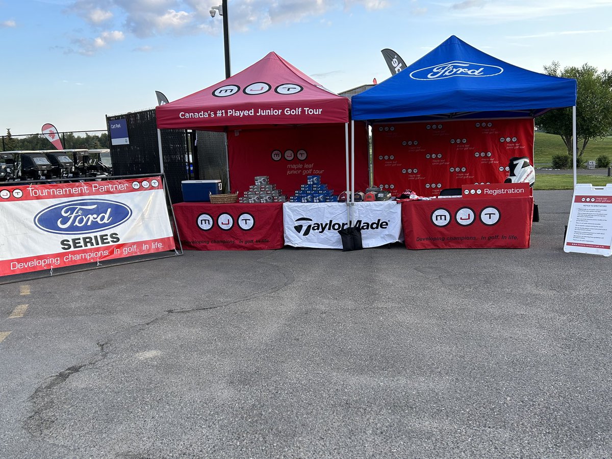 maplejt's tweet image. It’s Major Championship time! 

Round 1 of the MJT @FordCanada Series / @pgaofalberta Jr. Championship at @mckenziegolf starts now! 

#Major #gametime #MondayHustle