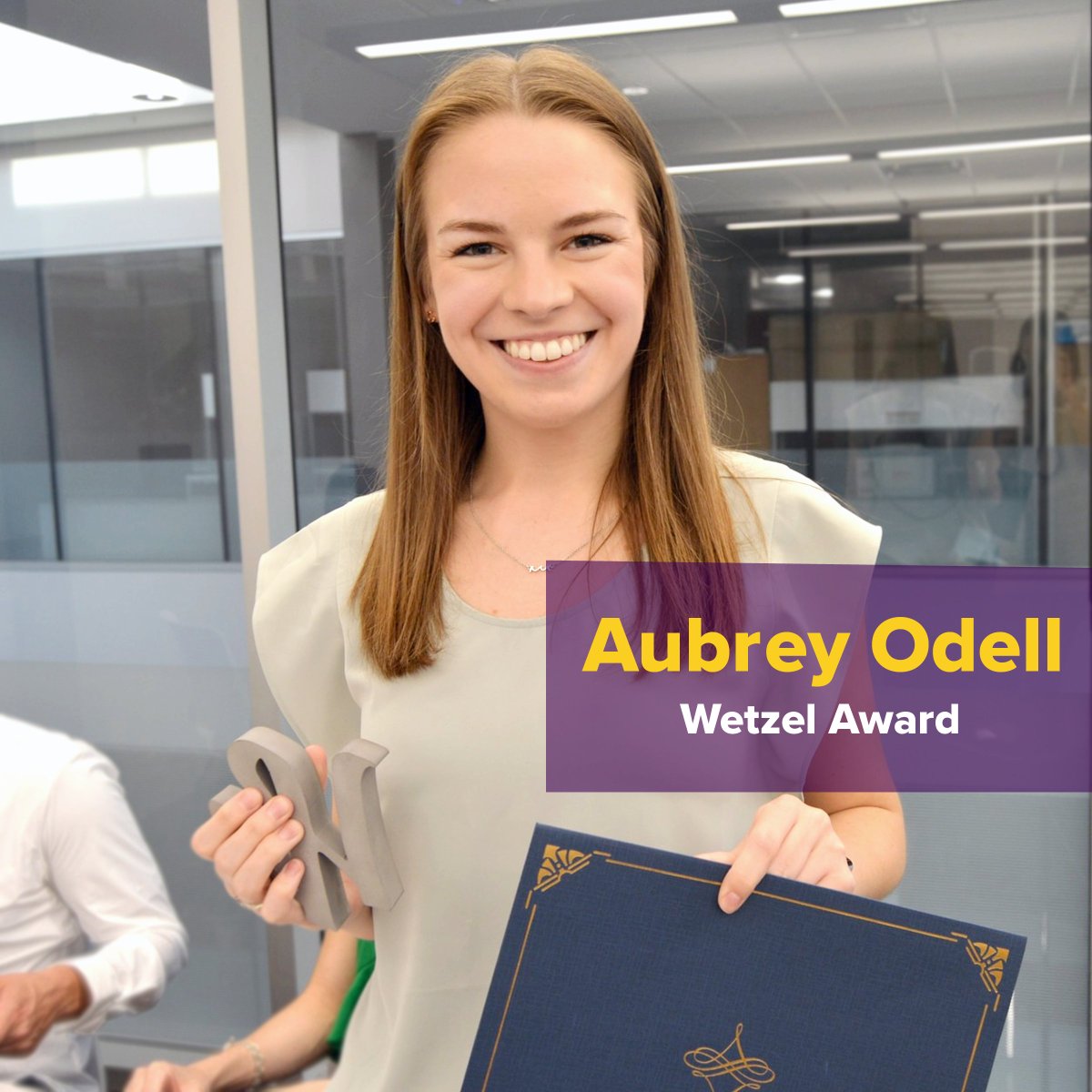 Today’s #StudentSpotlight is dedicated to Aubrey Odell, who recently earned the Wetzel Award. This award is given to an outstanding sophomore who is chosen by a Faculty Panel and includes a $500 prize along with a trophy and a certificate.
#LSUChE #ChemicalEngineering