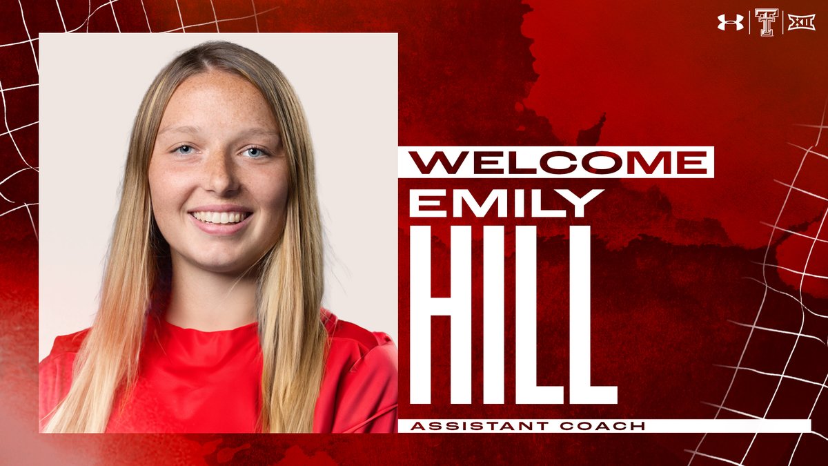 TexasTechVB's tweet photo. Welcome back, Emily ‼

We're excited to announce the addition of @emilyhill_16 as Assistant Coach!

🔗: https://t.co/dGsmzyMEUK

#WreckEm https://t.co/PbSZchswc8