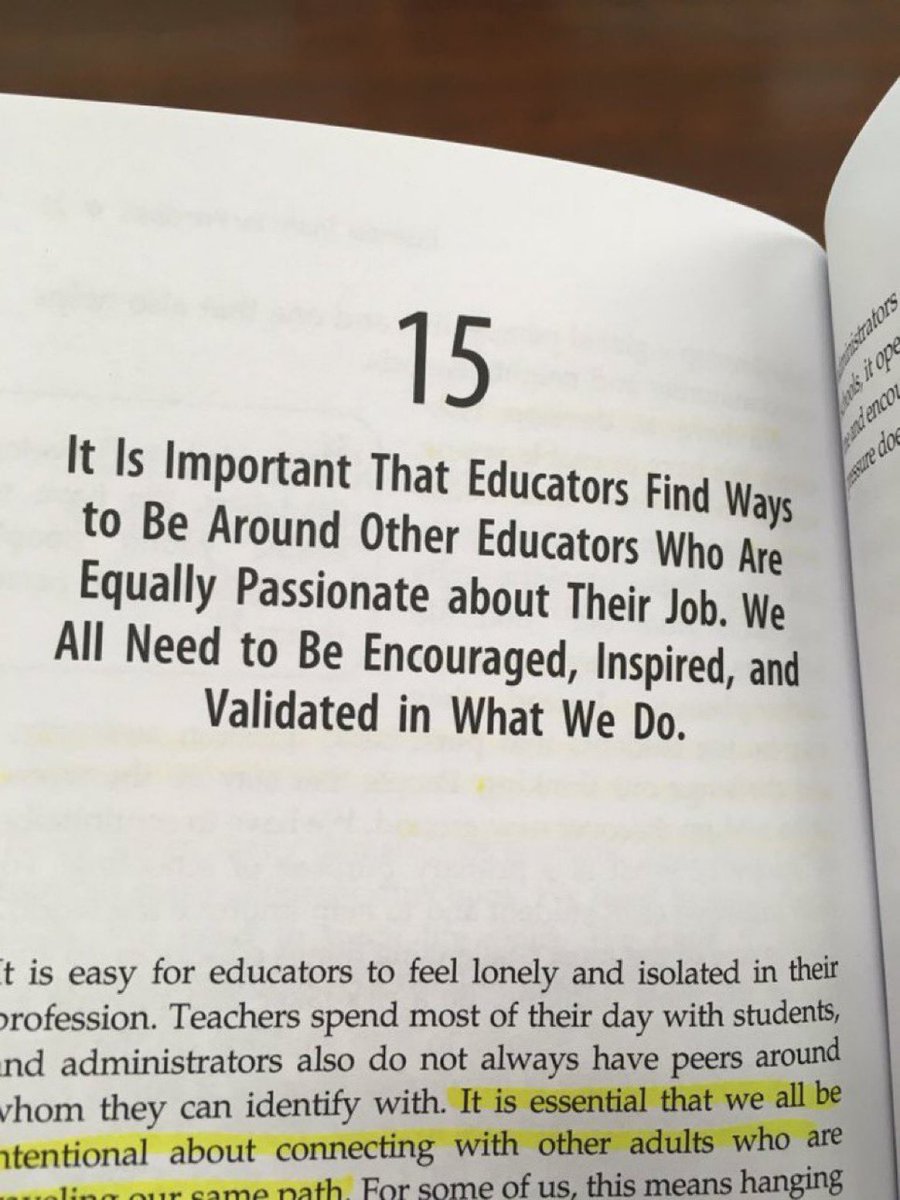 This is important at all times. Being encouraged by each other is crucial to remain passionate about our students’ learning. @SteeleThoughts @ToddWhitaker #essentialtruths #PLN @NASSP @ignite2023
