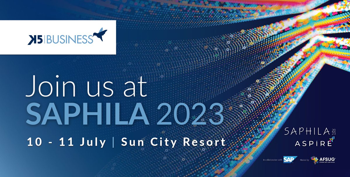K5Business's tweet image. Only 1 week to go until an epic SAP conference - come join us at #SAPHILA2023 10-11 July, Sun City.

#sap #sapcommunity #successfactors #saps4hana #digitalbusinesstransformation
