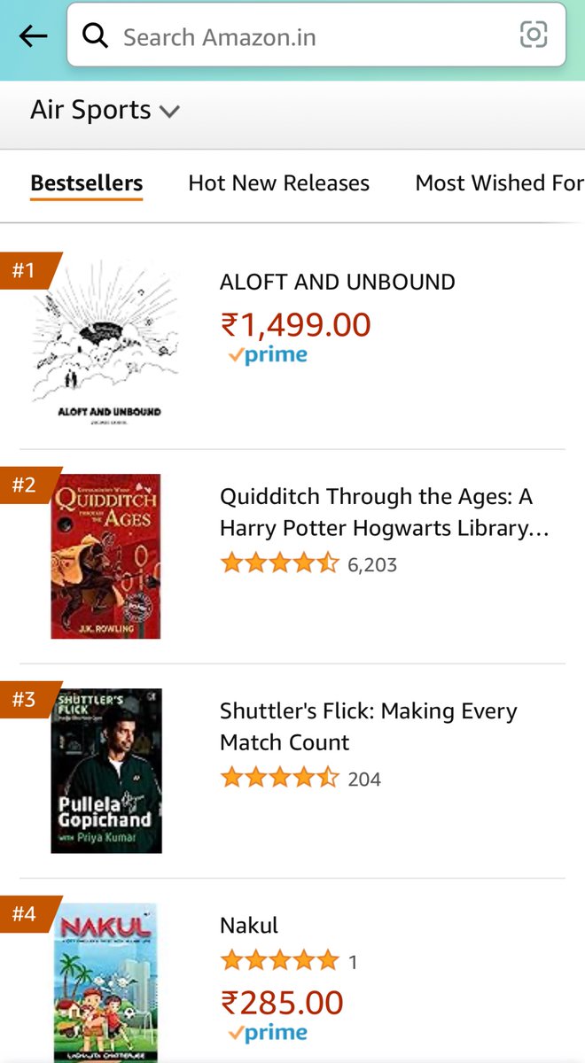 At least in Air Sports category on 
<a href="/amazonIN/">Amazon India</a>
 my book Aloft And Unbound is doing a a bit better than the #Bible and one of the #harrypotter #books #numberonebestseller
aloftandunbound.paraguide.in 
<a href="/xcmag/">Cross Country</a>
 #paragliding #paraglidinglife #paraglidinglove