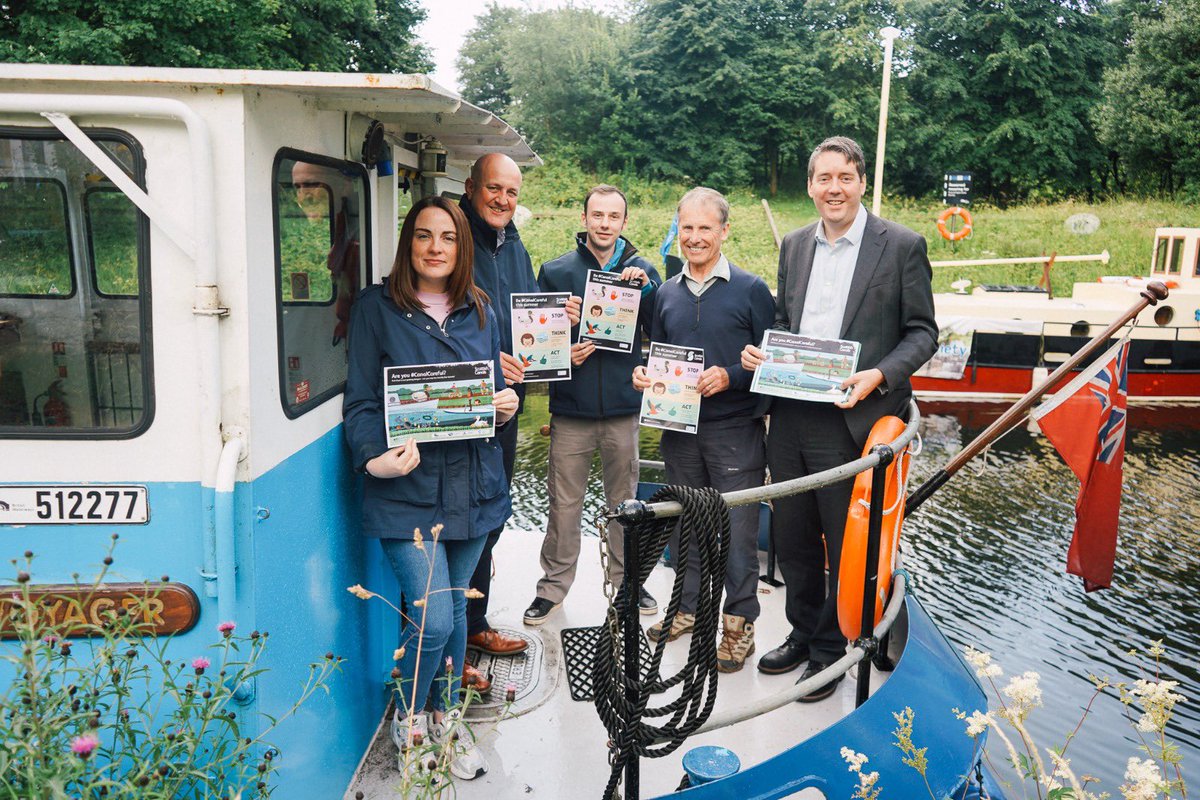 Summer is great time to enjoy our canals. 

Today, along with @Cllr_Alan_Moir & @coletteeastdun, I met the Forth & Clyde Canal Society and Lowland Canal Association to promote @ScottishCanals' #CanalCareful campaign and discuss the importance of preserving our canal network.