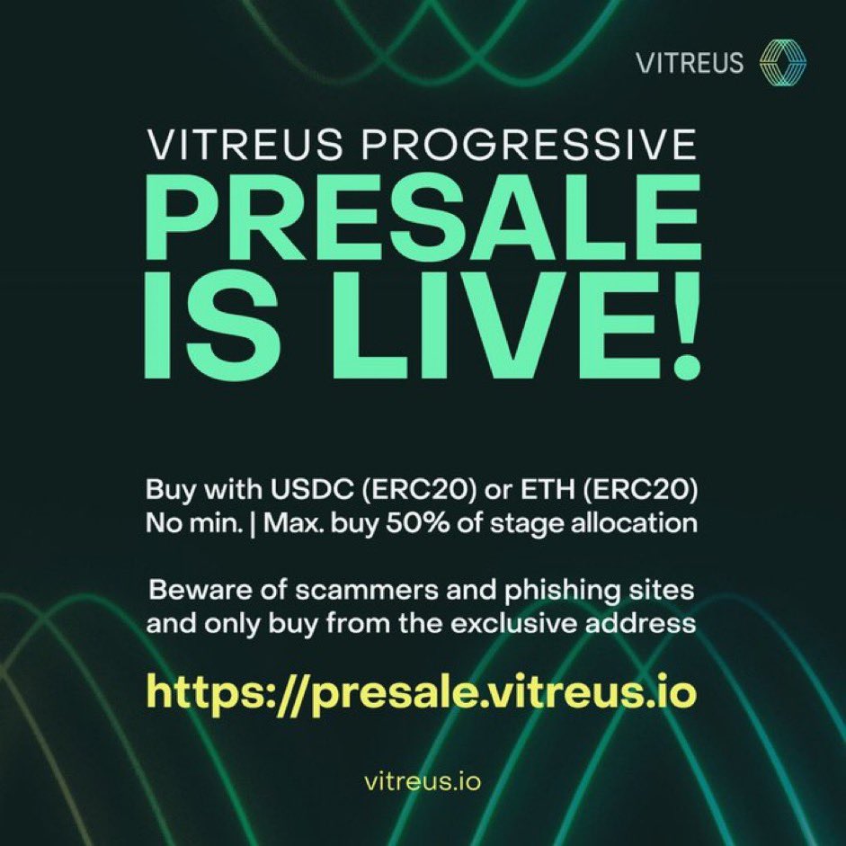 texascryptonian's tweet image. Less than 30% of the stage 2 #Vitreus supply is available! The launch price in Q4 is fixed at .05 but the current presale price is .025.. So glad I got a bag! #3Layer #Blockchain #AI #fintech #energy #twittercrypto #CryptoCommunity
