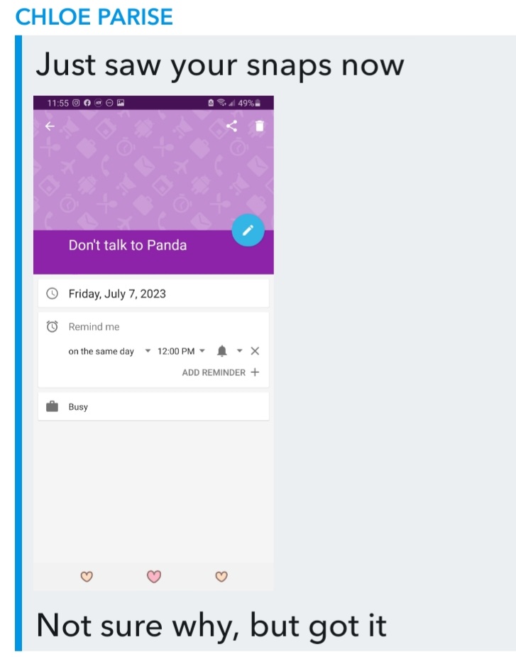 BritThePanda's tweet photo. I sent a video to my bestfriend yesterday, with no context, telling her that I will not be myself on Friday, and warned her to not talk to me. Her response was great, and the fact that her calender made it purple is perfect. I cannot wait. #SpeakNowTaylorsVersion @taylorswift13 https://t.co/PDnqo0FTM5