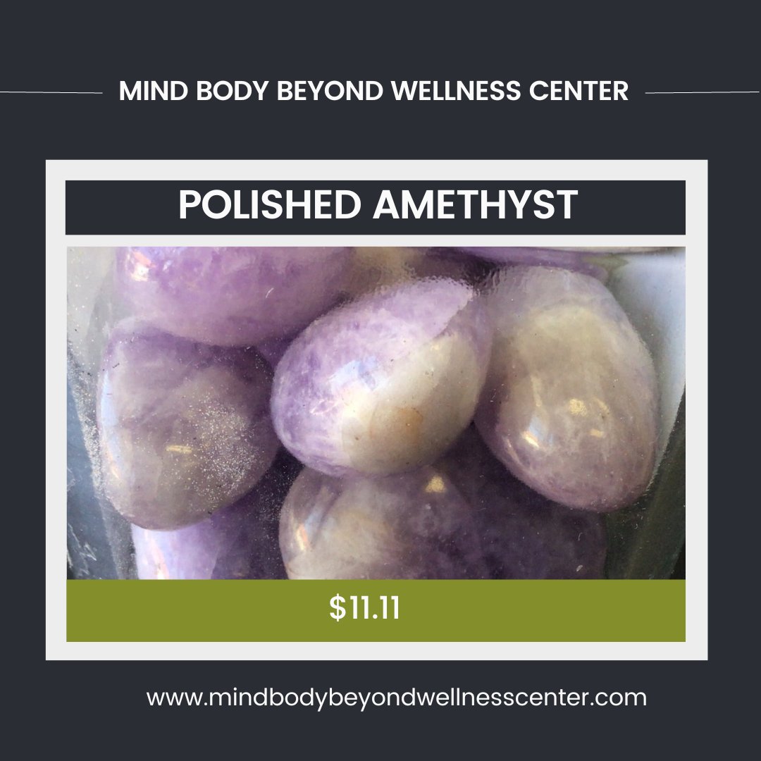 MindBodyBeyond1's tweet photo. Experience the magic of our Polished Amethyst! Known for its calming properties, it's perfect for your space or as a gift. See the sparkle for yourself! Shop now via link in bio. 💜✨

#PolishedAmethyst #HealingCrystals #mindbody #ประชุมสภา #MondayMotivation #MondayMood #shopnow https://t.co/IgYeMtMZ2z