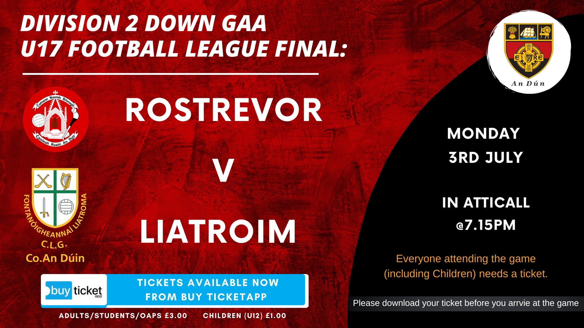 Down GAA Division 3 Football Fixtures 2023 - An Ríocht GAA