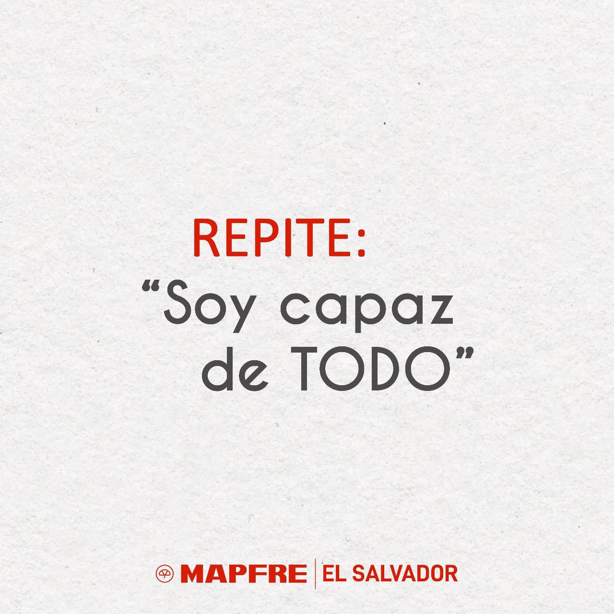 MAPFRE_SV's tweet photo. Eres capaz de todo y más, no lo olvides❤️
.
.
.
#mapfre #mapfreseguros #mapfreelsalvador #seguros #seguromedico #seguroauto #segurodevida #segurodeviaje https://t.co/vBTlM5xXhV