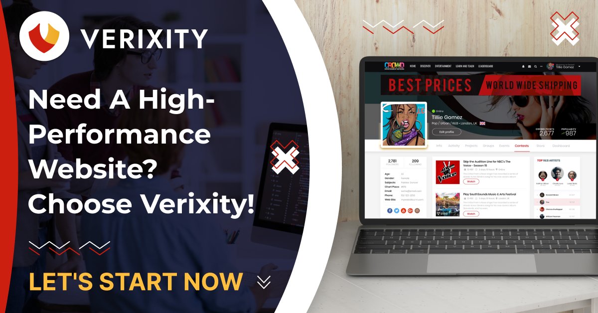 MaxCryptovich21's tweet photo. Want a high-performance website that stands out from the competition? Verixity has you covered! Our talented team will craft a stunning website tailored to your unique business goals. https://t.co/aNsRvhrIhJ #HighPerformanceWebsite #WebDesign #Verixity #DigitalTransformation https://t.co/lVyw47Ejo9