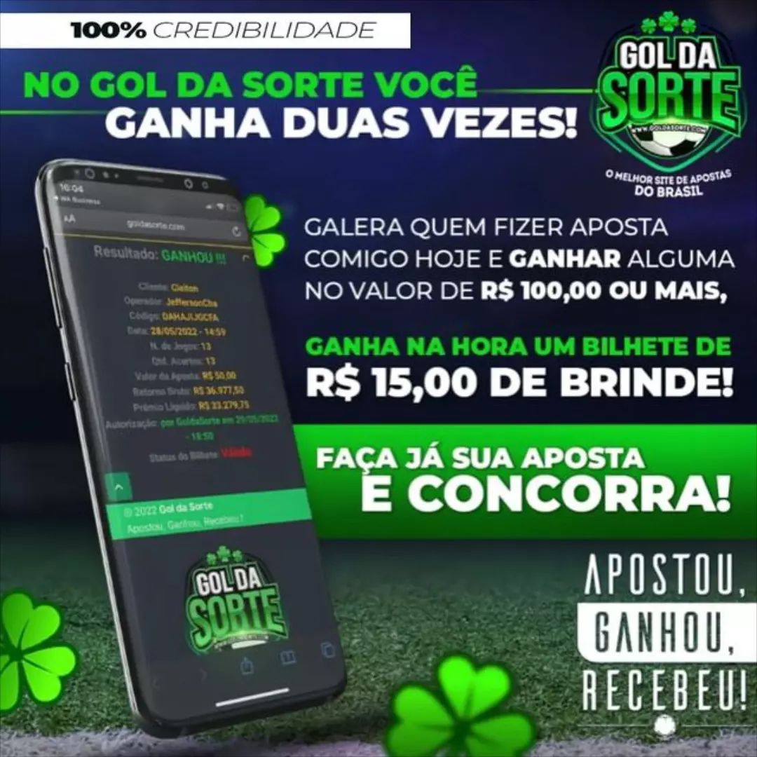 Gol da Sorte - Apostou, Ganhou, Recebeu !