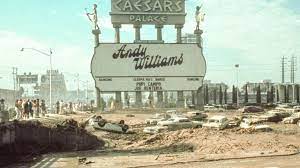 RegionalFlood's tweet photo. July 3, 1975, a summer monsoon triggered raging water that swept down the Flamingo Wash into the parking lot at Caesars Palace on the strip, flooding hundreds of cars!
#caesarspalace #stormevent #lasvegas #flood #flooding https://t.co/pmEfSFMnlx