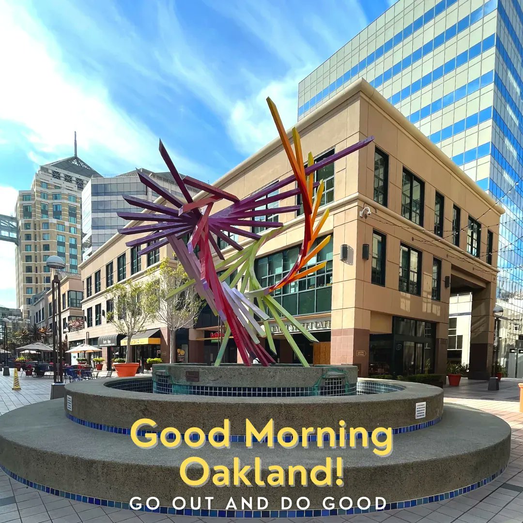 Good Morning Oakland! #GoOutandDoGood

📸: Kate Ray