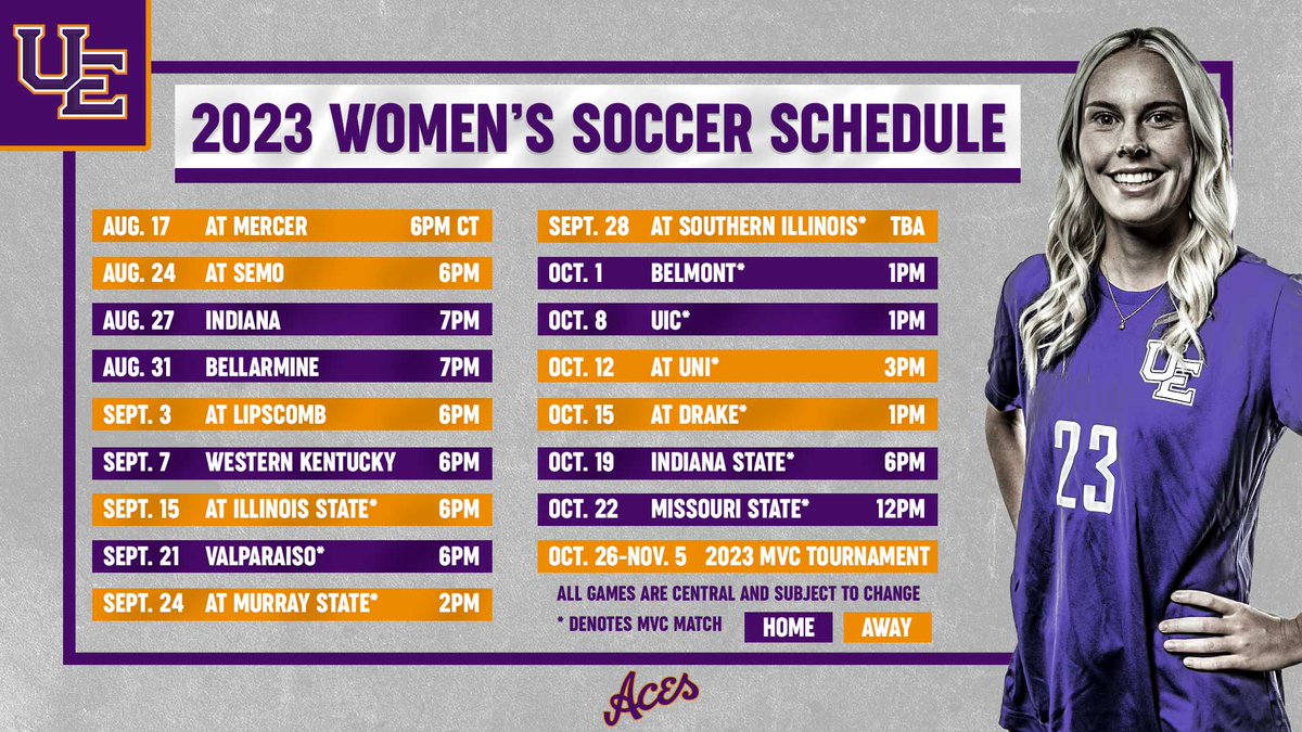 We are excited to announce our 2023 schedule today!  The fun begins in just over a month with exhibition play.

Season tickets are currently on sale!  Contact <a href="/logan_belz/">Logan Belz</a> for more info.

📰 bit.ly/3rfwvk7
⚽ #ForTheAces