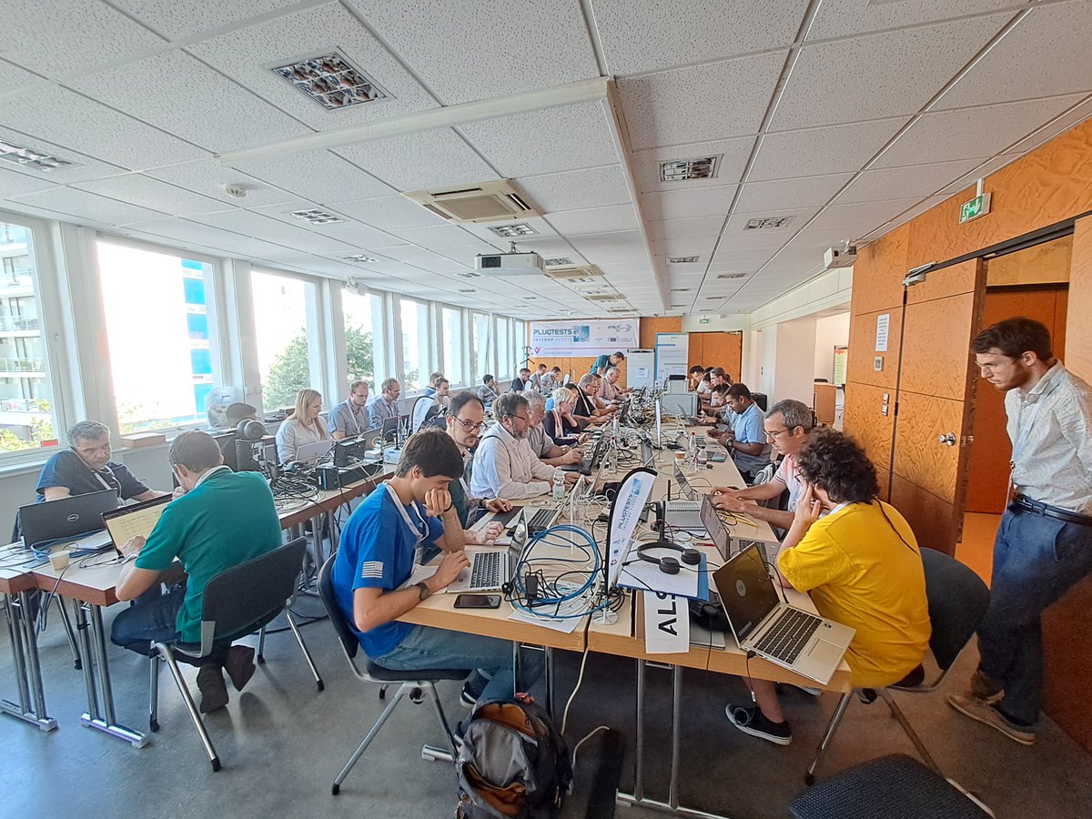 ETSI_STANDARDS's tweet photo. The 3rd #FRMCS (Future #Railway Mobile Communication System) #Plugtests™ has just started!
Organized by #ETSI with #EuropeanUnion, @EFTAsecretariat, @TCCAcritcomms & @uic, the testing event is bringing together over 90 participants https://t.co/1xuU6SQyKW
#TheStandardsPeople https://t.co/mP0VneAPnJ