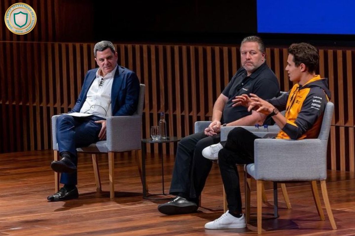 triptrust's tweet image. The @McLaren team brought the racetrack to our London office for a chat, discussing their journey back towards the top of the grid and commitment to sustainability. What better way to end the day? An on-site racing simulator for colleagues to enjoy.