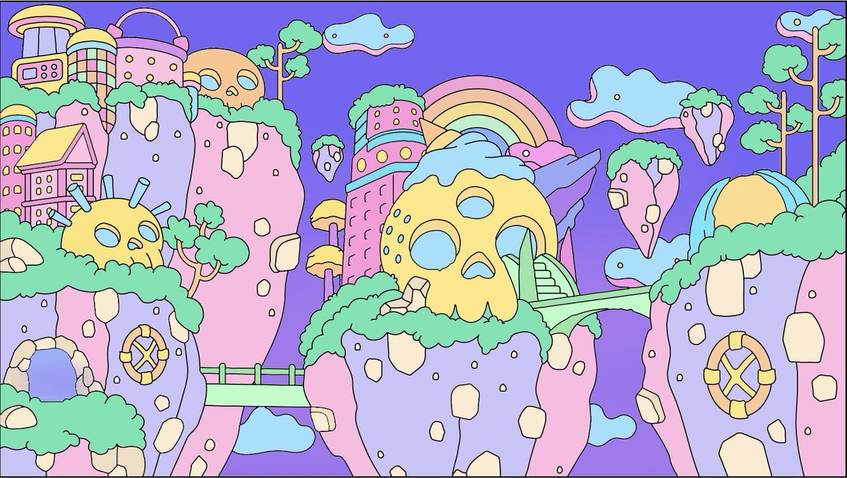 bngskyyNFT's tweet photo. A delicious trip on this tasty adventure! 
😋
Here's my entry for the Delicious Adventure Challenge. 🌈

@TastyBonesNFT 
#DeliciousAdventure https://t.co/P85Nt5pEcl