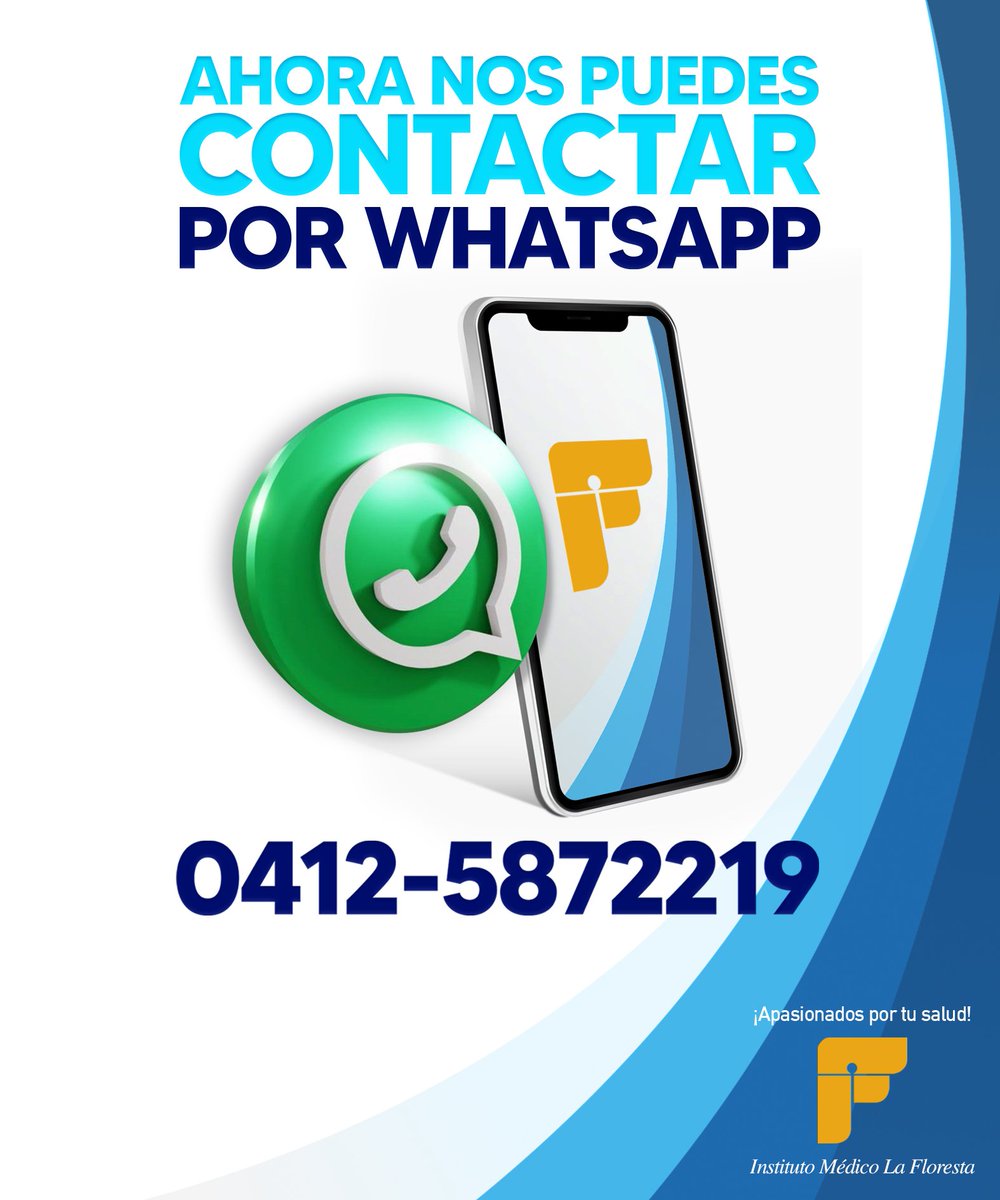 Queridos usuarios y pacientes, les recordamos que contamos con el número de WhatsApp📱 0412 5872219, en donde podrán escribirnos y hacer todas sus solicitudes sobre consultas médicas, presupuestos, atención al paciente, pre-admisión y canalizaremos todas sus dudas❓