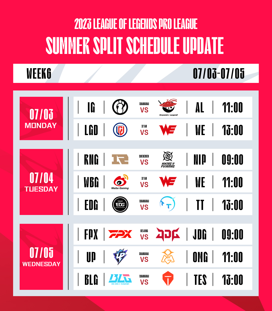 LPL on Twitter "Get ready for the CRAZIEST 2 weeks of Summer! Set your