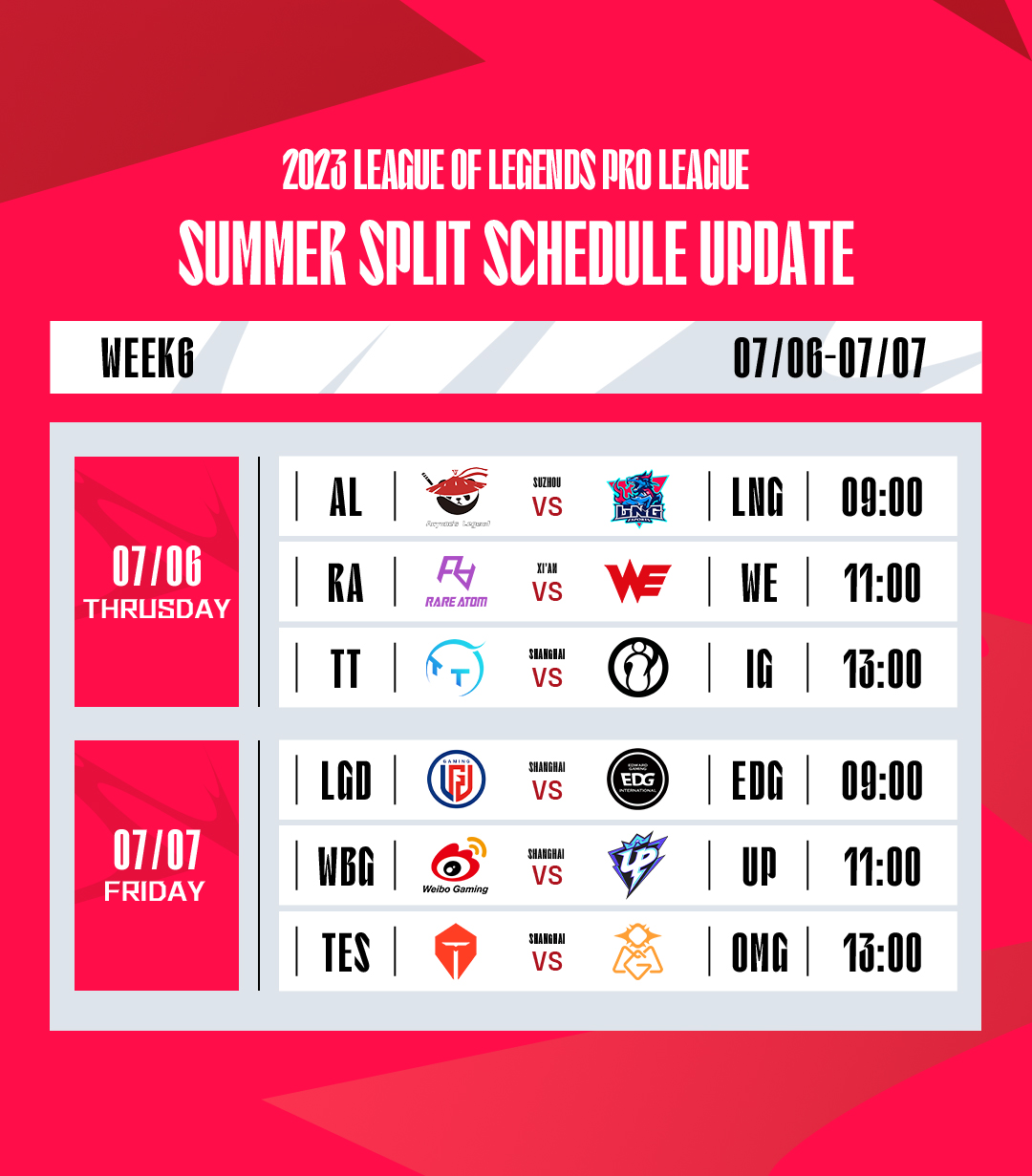 LPL on Twitter "Get ready for the CRAZIEST 2 weeks of Summer! Set your