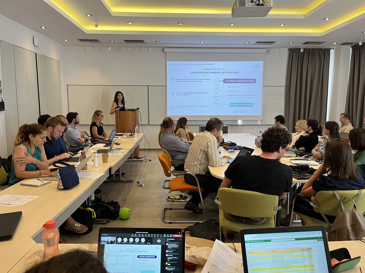 ProjectHarmonia's tweet photo. Today Harmonia project team met in #Heraklion, #Crete!🇬🇷
#HARMONIA enters its second half, and we'll soon share the results and tools developed. Stay tuned for updates on how it can benefit European cities! 🤩🏢
#SmartCities #Sustainability #HarmoniaProject https://t.co/7SObOlgOCk