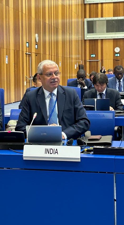 Today #UNIDO 51st IDB started!
On behalf of the #G77 &amp; #China, Amb Jaideep Mazumdar <a href="/IndiainAustria/">India in Austria</a>, delivered a statement supporting industrial cooperation &amp; digitalization in developing countries through knowledge-sharing &amp; capacity building.

👉tinyurl.com/G77-IDB-3