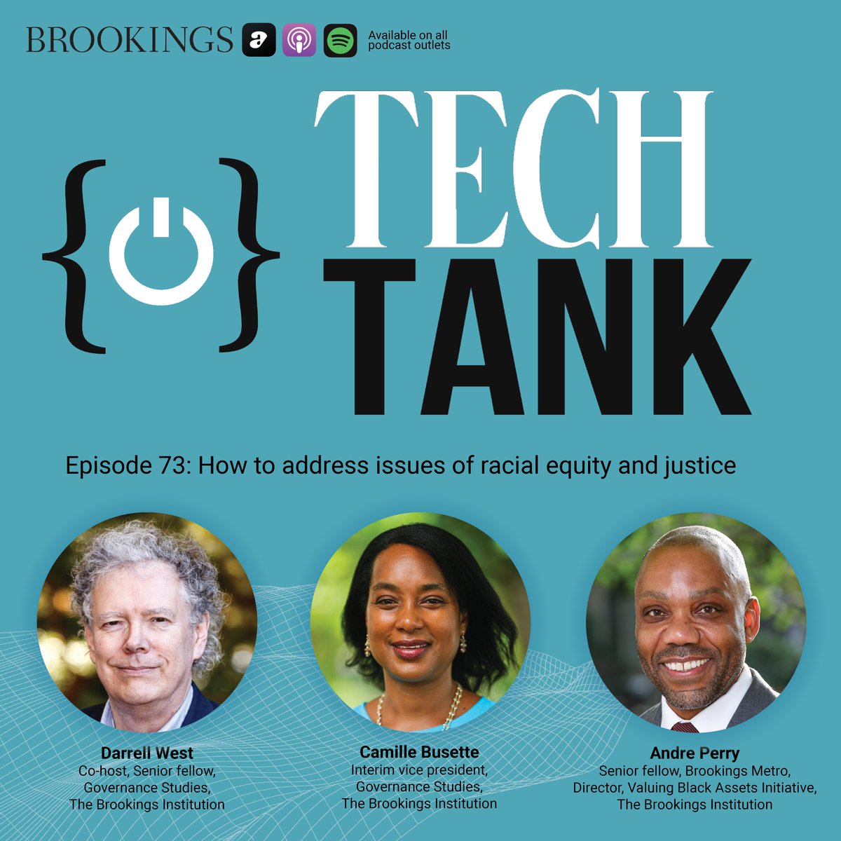 BrookingsGov's tweet photo. On #TechTank - @darrwest sat down with @CamilleBusette and @andreperryedu to discuss their plans for the new Center for Community Uplift—which they will co-lead—and how they aim to address issues of racial equity and justice in America.
🎧 Listen now: https://t.co/UjFUsqnc7Q https://t.co/Libxn13zVp