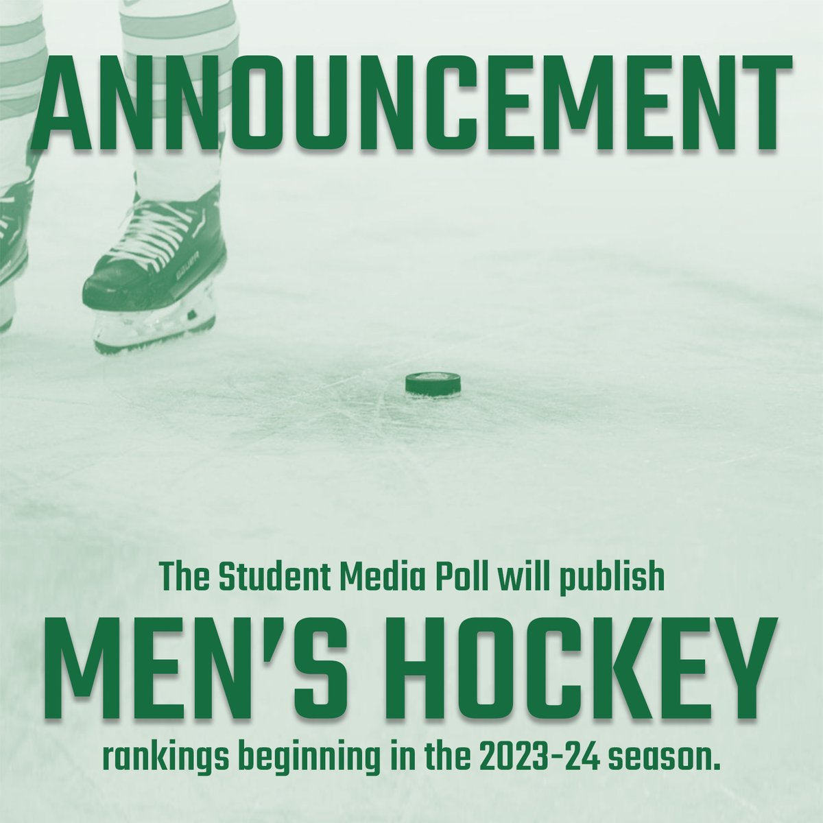 studentmedia25's tweet image. OFFICIAL: Student Media Poll is expanding to include men’s hockey rankings, beginning at the start of the 2023-24 season 🥅 🏒

Learn more about this exciting, first-of-its-kind venture, led by @patrickjfelts and @RyanMcNamaraPXP: studentmediapoll.com/2023/07/03/stu…