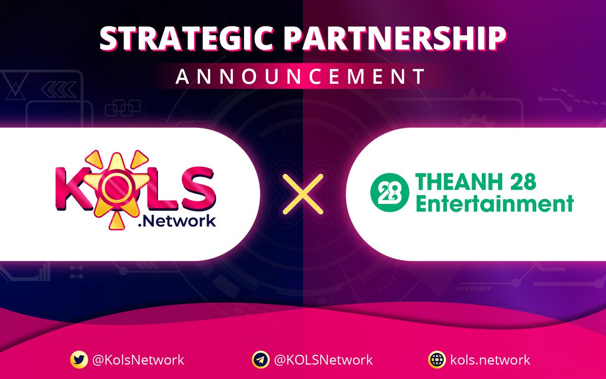 KOLsNetwork's tweet photo. 1/2🚀Big News! 

https://t.co/ZBMeEtiPSE has entered into a strategic partnership with Theanh28 Entertainment - a leading company in Media &amp; Entertainment in Vietnam.

#KOLsNetwork #Theanh28Entertainment #StrategicPartnership https://t.co/GR6NNGWjvM