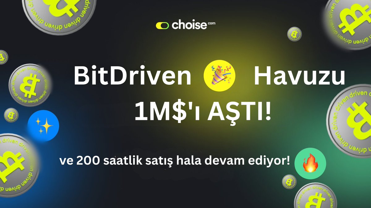 ChoisecomTurkey's tweet photo. Başardık! #BitDriven havuzu 1 milyon doları aştı 🤩🚀
Bu olağanüstü bir başarı sadece 170 saatte gerçekleşti. Ne harika bir ivme!
12x büyüme potansiyeli olan özel bir #kripto portföyü satın almak için hala 30 saatiniz var!
Şimdi başvurun: https://t.co/PjQzDVT6fs👈 https://t.co/zr3S0Kt46T
