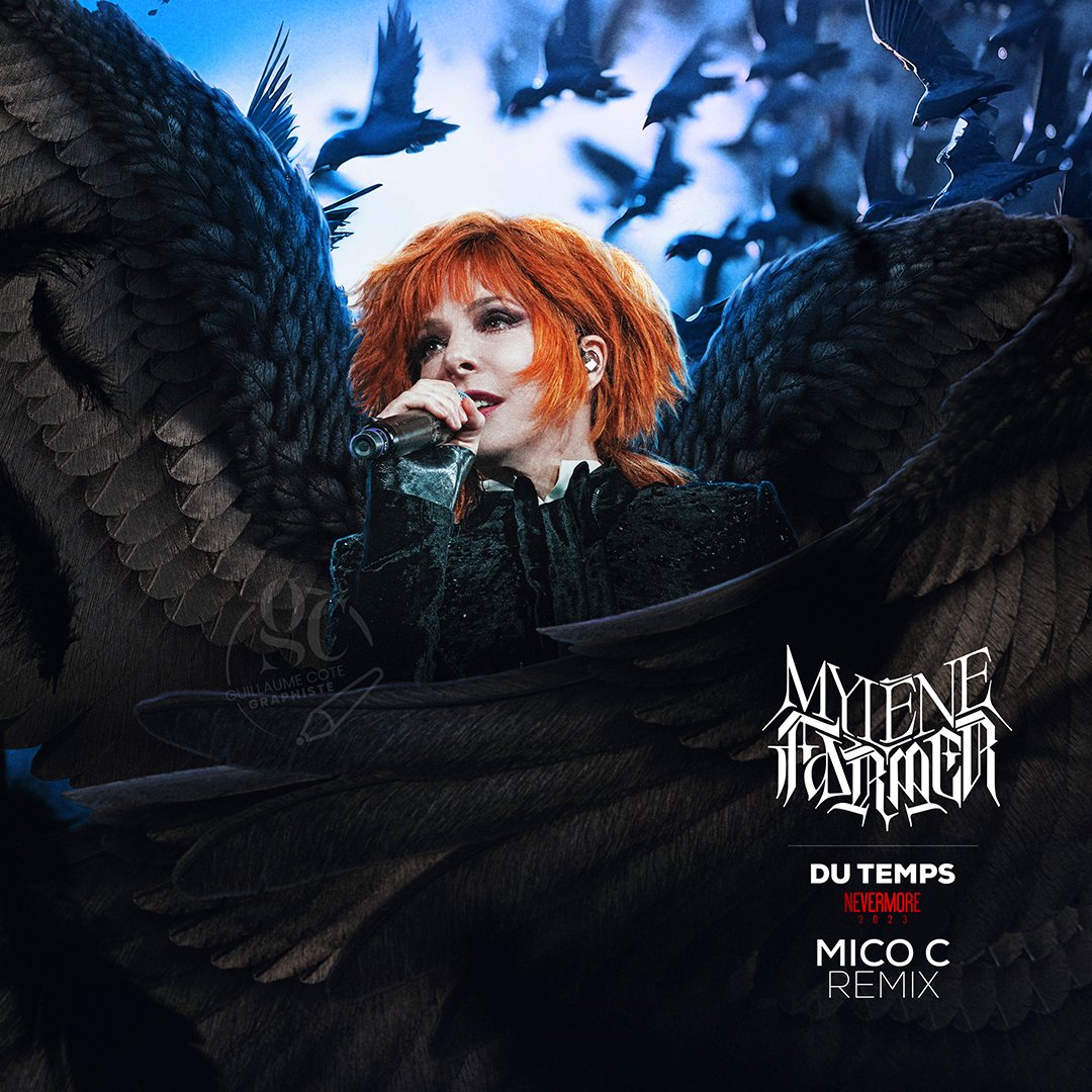 Graphuss's tweet image. Mylène Farmer - Du temps &quot; Nevermore 2023 @MicoInTheMix &quot;
(CD Cover inspiré par l&apos;ouverture du Show)
#mylenefarmer #Nevermore2023