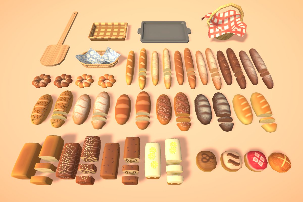 makemake_store's tweet photo. Low Poly Cute and Tasty Bakery Products is ready with %50 LAUNCH DISCOUNT
***New Asset Release Alert in @AssetStore
https://t.co/zPoIuWznw2

#unitygames #gamedevelopment #indiegamedeveloper #lowpoly #gamedev #gameasset #gameprop #CGModel https://t.co/tI1JhueGTn