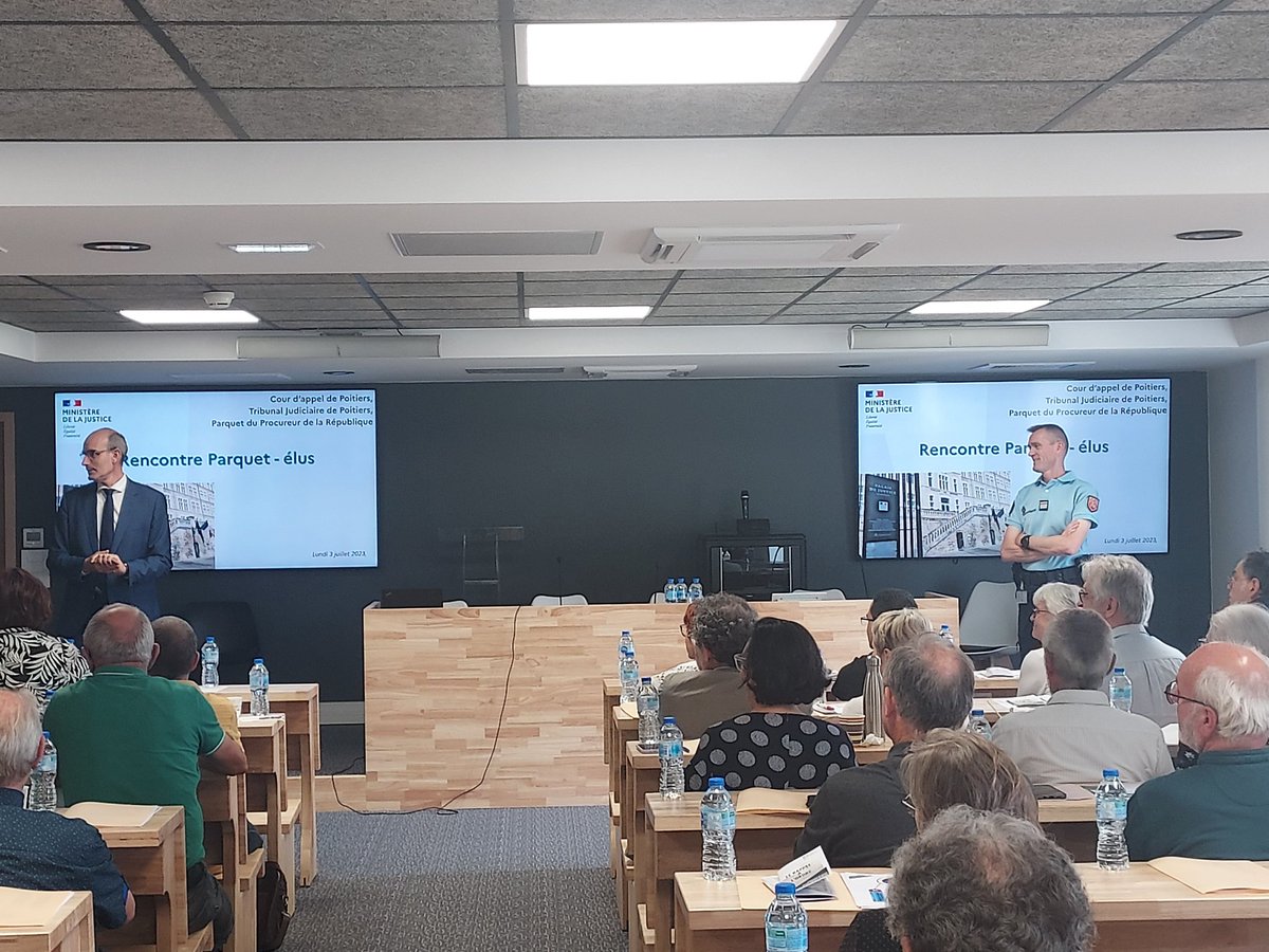 3/3 Mais aussi une présentation des bonnes pratiques et prérogatives des élus locaux :

▶️ en matière d'urbanisme et de protection de l'environnement 🌍

▶️ pour lutter contre les raves party et autres rassemblements festifs illicites 🔇

Merci à la cinquantaine d'élus présents !