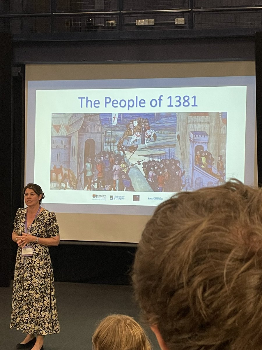 Great to hear from the @peopleof1381 at @IMC_Leeds in session #240. So much has happened since I was (very briefly) involved at @UniofReading back in 2019! Such amazing work and what a great resource the database is! #IMC2023