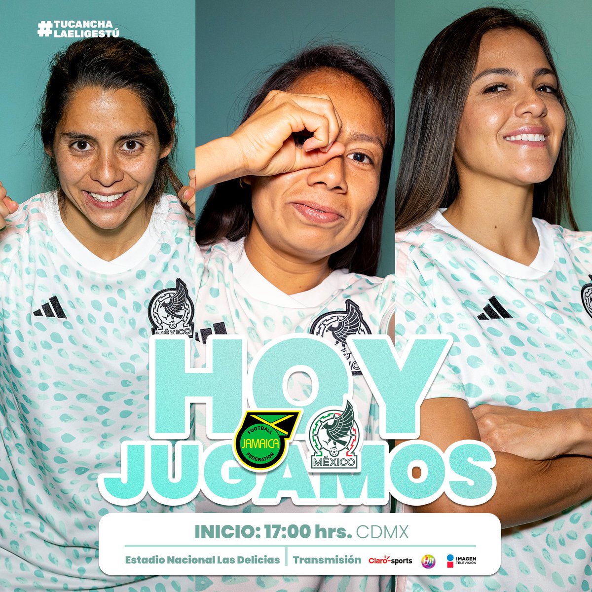 Miseleccionfem's tweet photo. ¡Hoooooooy volvemos a la cancha! 🔥

¿Listo, @VisaMX, para este duelo ante 🇯🇲? 👀

#TuCanchaLaEligesTú https://t.co/Czb3uWgVc5