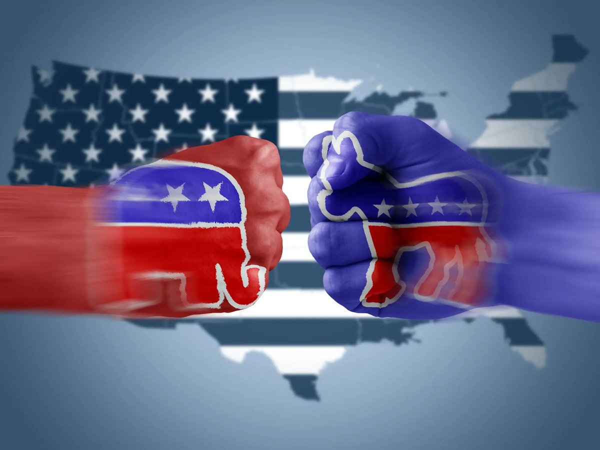 This has gone too far! Democrats -VS- Republicans... This is causing so much hate &amp; division. Why hate each other when neither are truly in control? I'm afraid that there is something/someone far more sinister at work here that wants us all to fight instead of love one another.