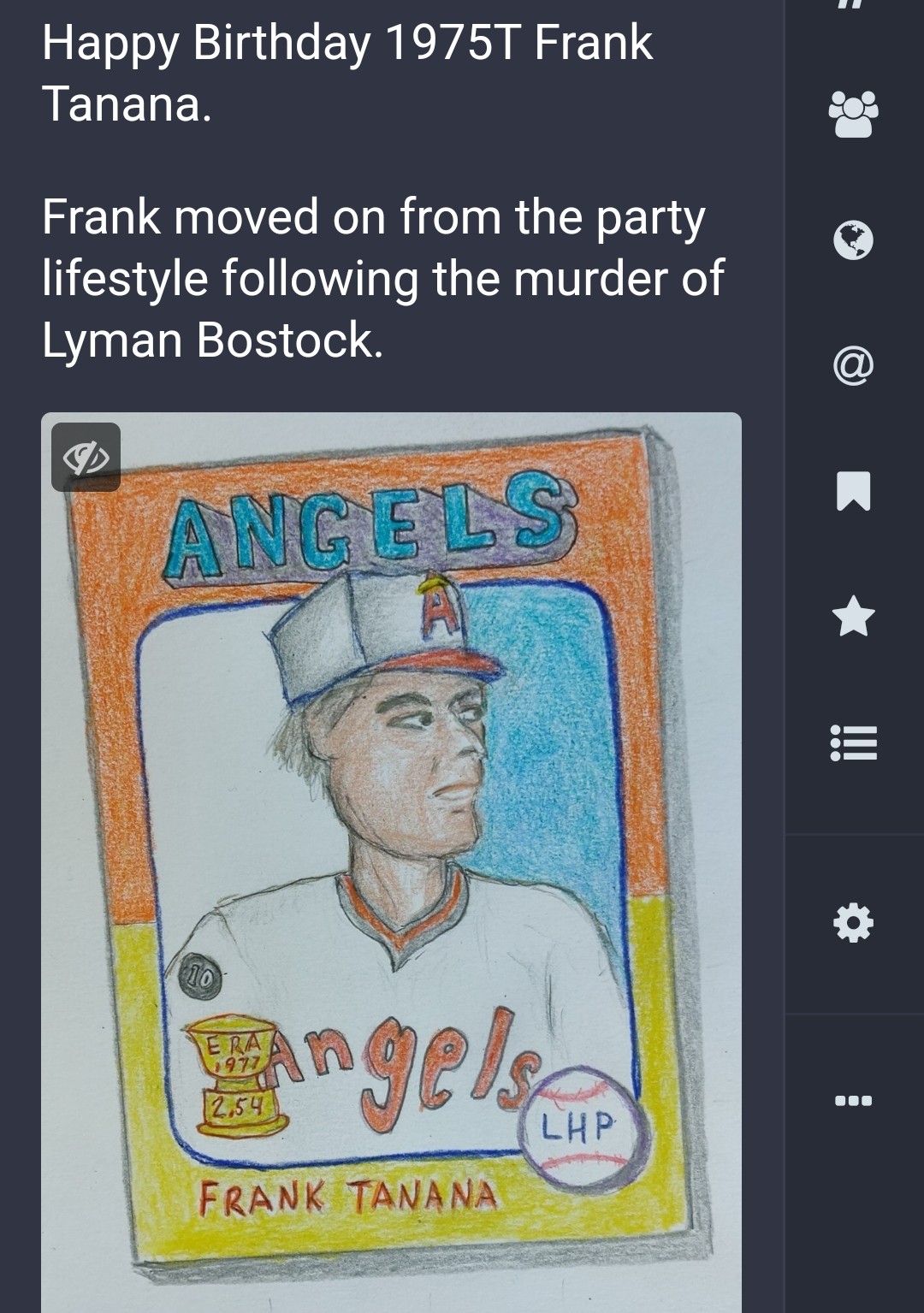 Happy Birthday Frank Tanana. 