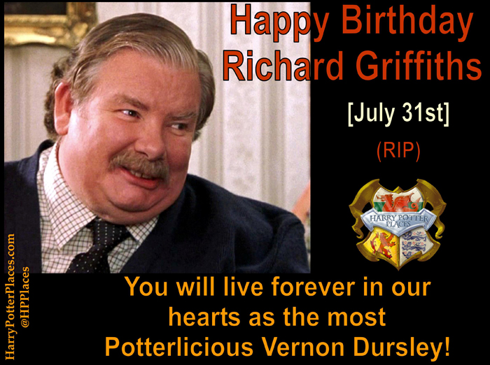 Happy #HarryPotter Birthday to Richard Griffiths (Vernon Dursley), 31 July 1947 – 28 March 2013