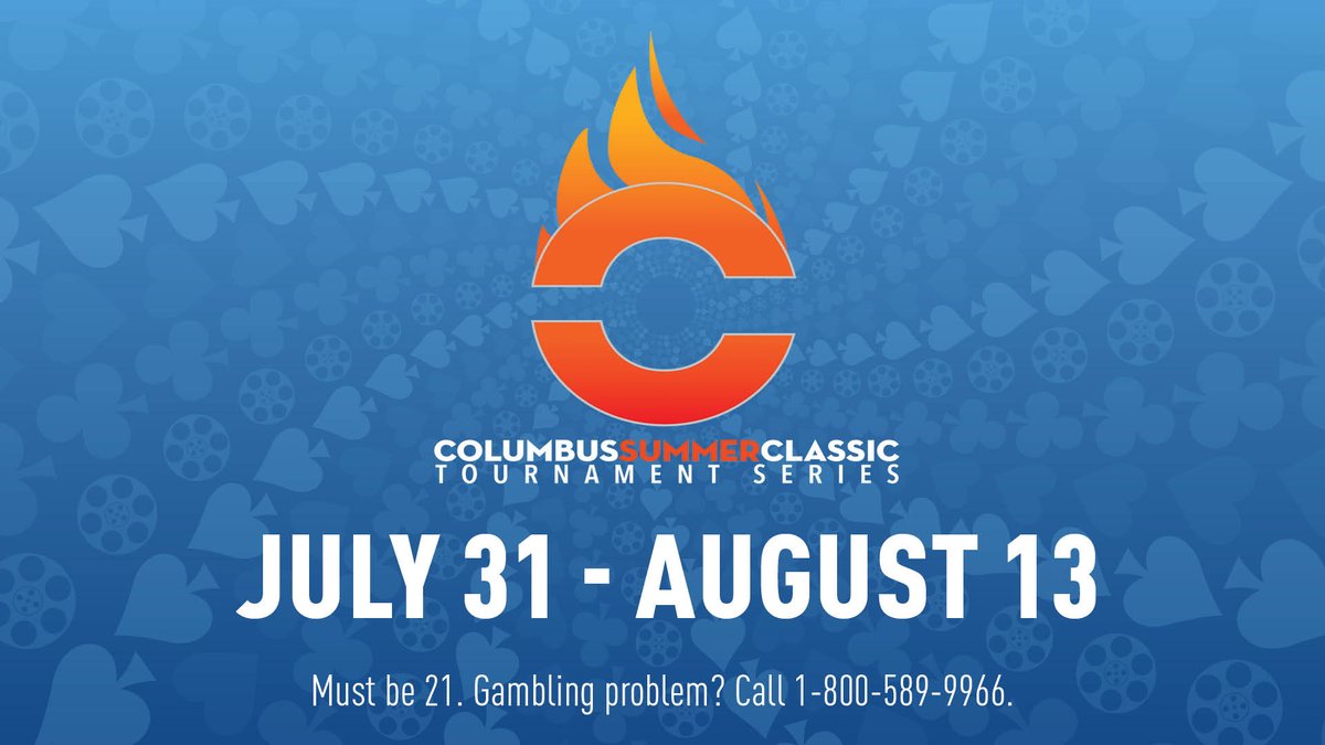 Hollywood_Poker's tweet image. ATTN POKER PLAYERS 📣 

The Columbus Summer Classic (CSC) Tournament Series is approaching and we're giving away 2 $780 seats into the $500,000 Main Event💰

1️⃣. FOLLOW @Hollywood_Poker 
2️⃣. LIKE this tweet 
3️⃣. RT this tweet  

Good luck! Winners will be notified via DM 7.14.