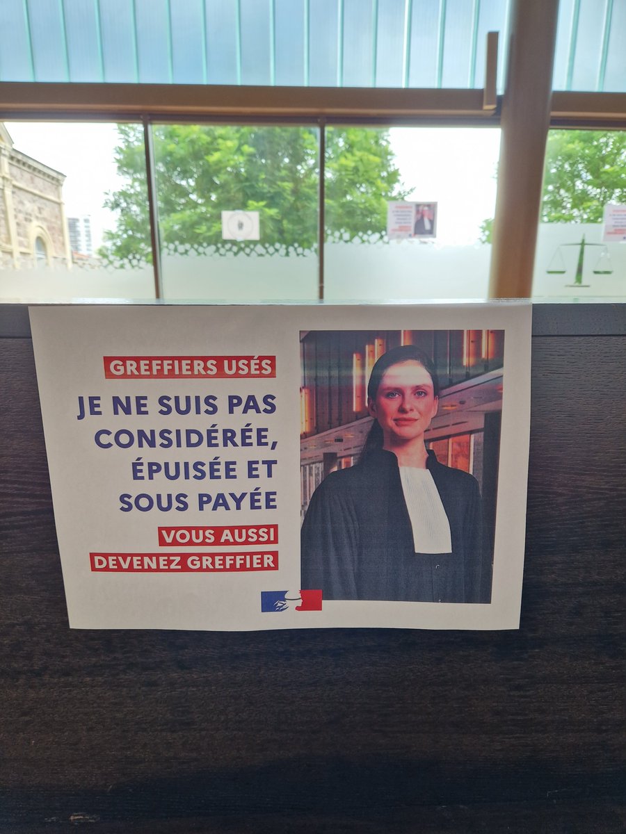 Sans greffier, pas de justice ! 

Soutien total au mouvement de grève nationale des greffiers !