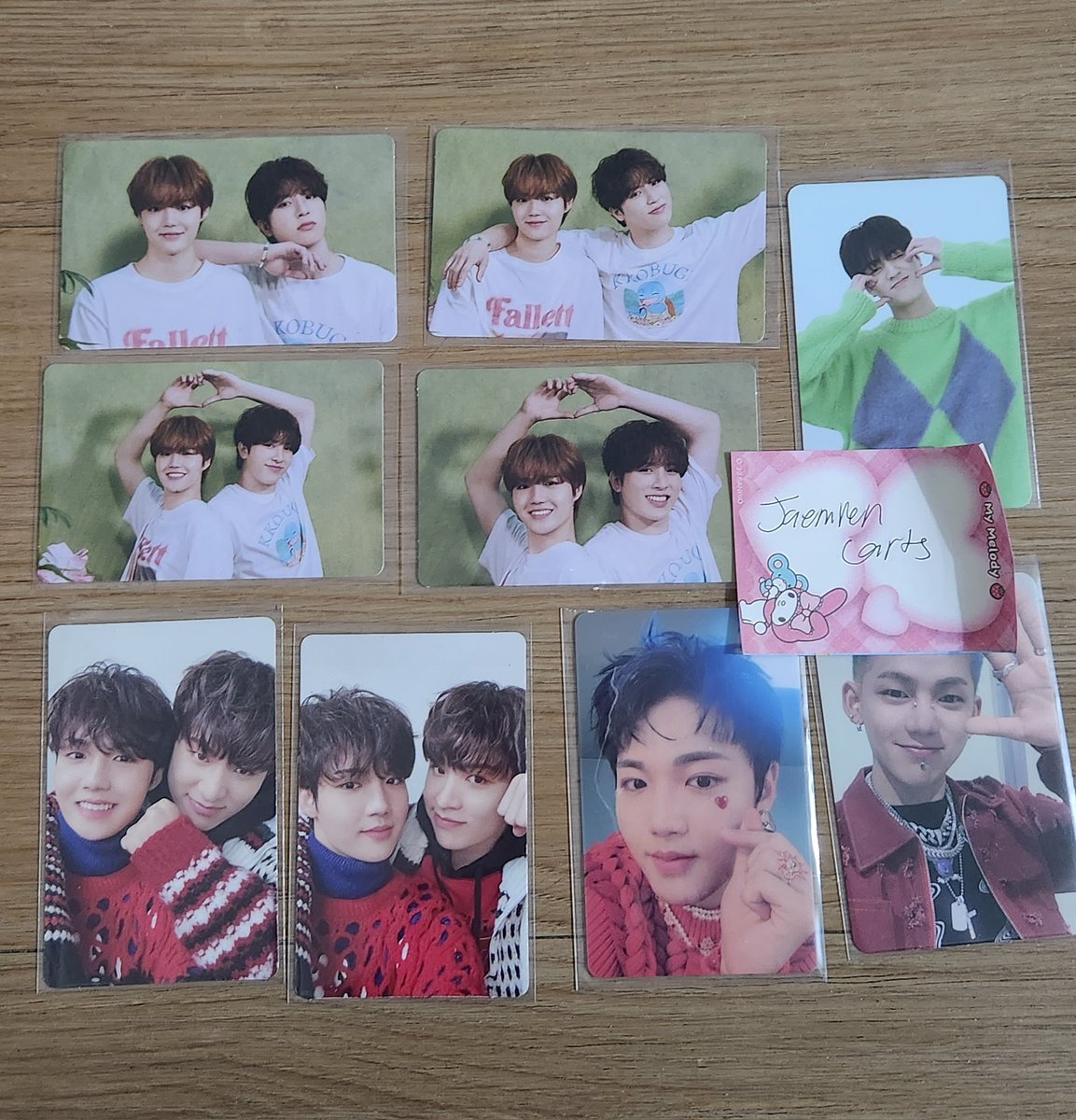 jaemrencarts's tweet photo. wts lfb dohwan unit pcs haruto hyunsuk 

‐550 php + fees  (400 payo)
‐ set only :D
‐ some aren't mint , x sensi
‐ ggx as mod
‐ dm or reply to claim 

t. doyoung junghwan haruto hyunsuk https://t.co/B20s6hCcNS