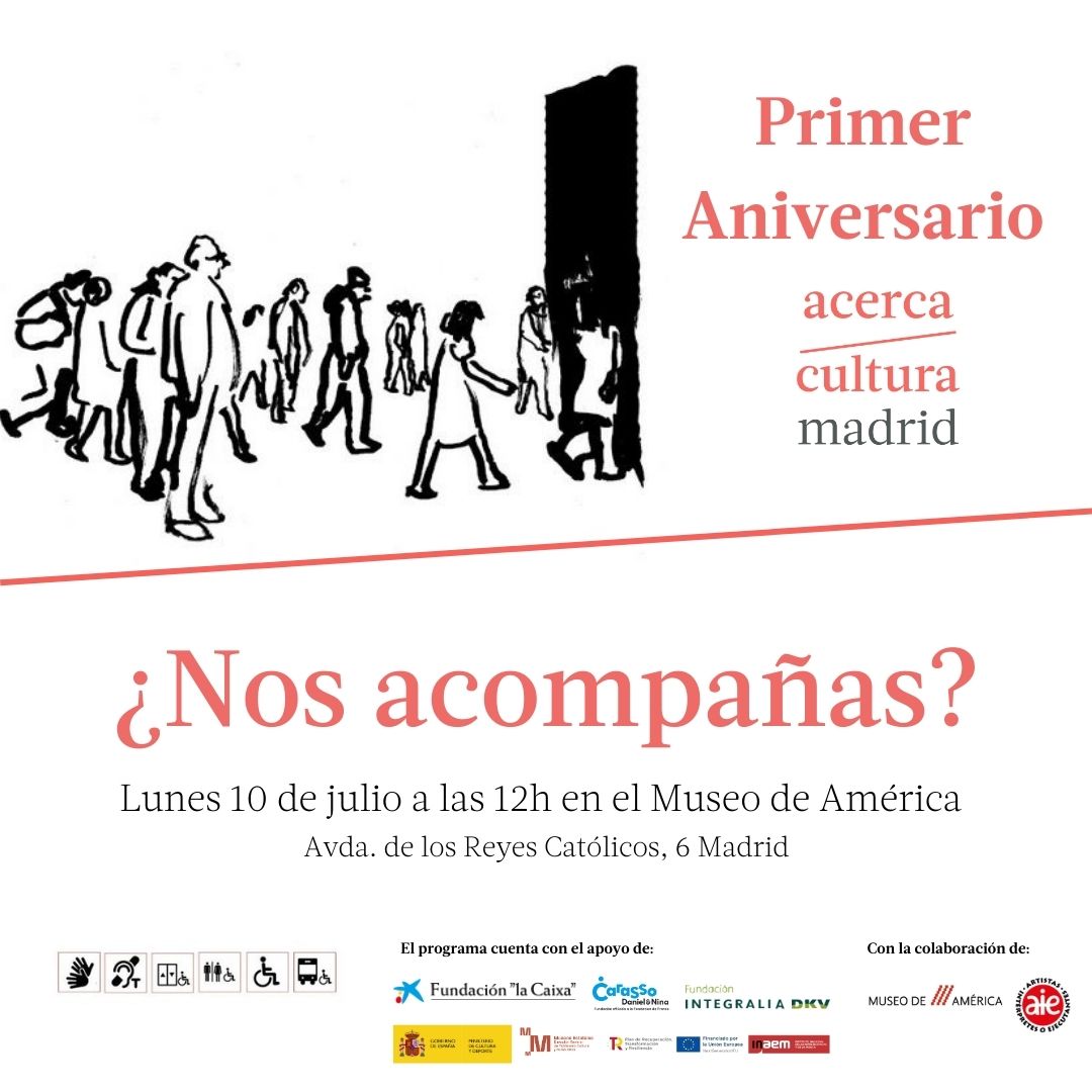 AcercaMadrid's tweet photo. ¡El lunes que viene estaremos de celebración! Cumplimos un año y lo vamos a celebrar todos juntos. El próximo lunes a las 12h en el @museo_america tendrá lugar el #PrimerAniversario del programa. ¿Nos acompañas? https://t.co/SzJips8Rj0