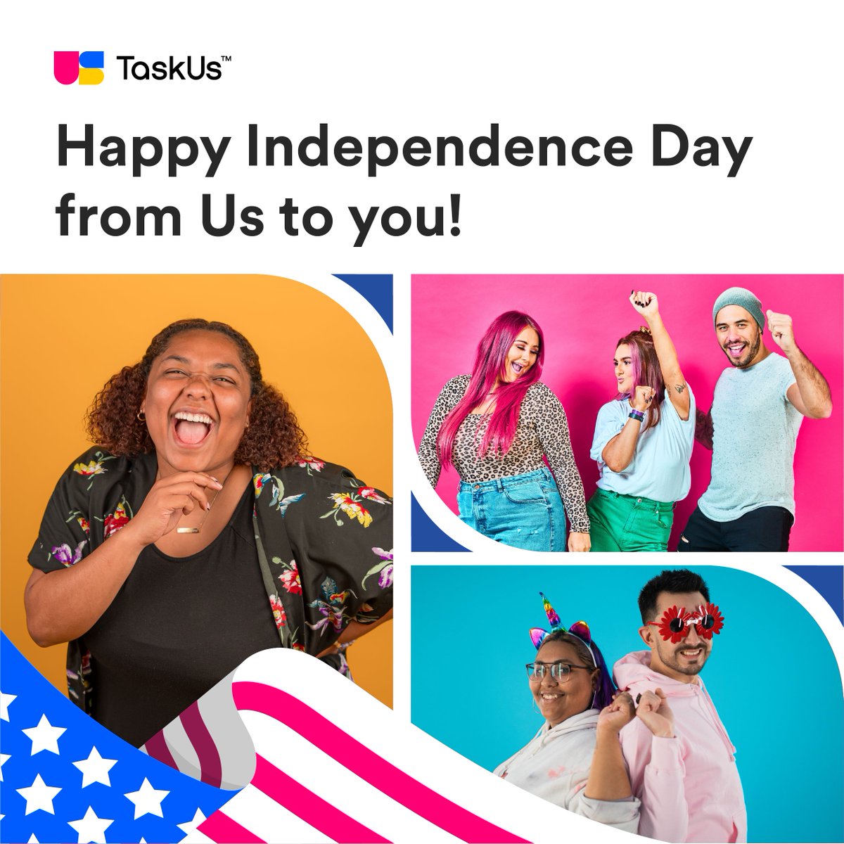 TaskUsTX's tweet photo. Celebrate history. Celebrate freedom. Celebrate Us! Happy Independence Day! https://t.co/fFrnKJ1qH7