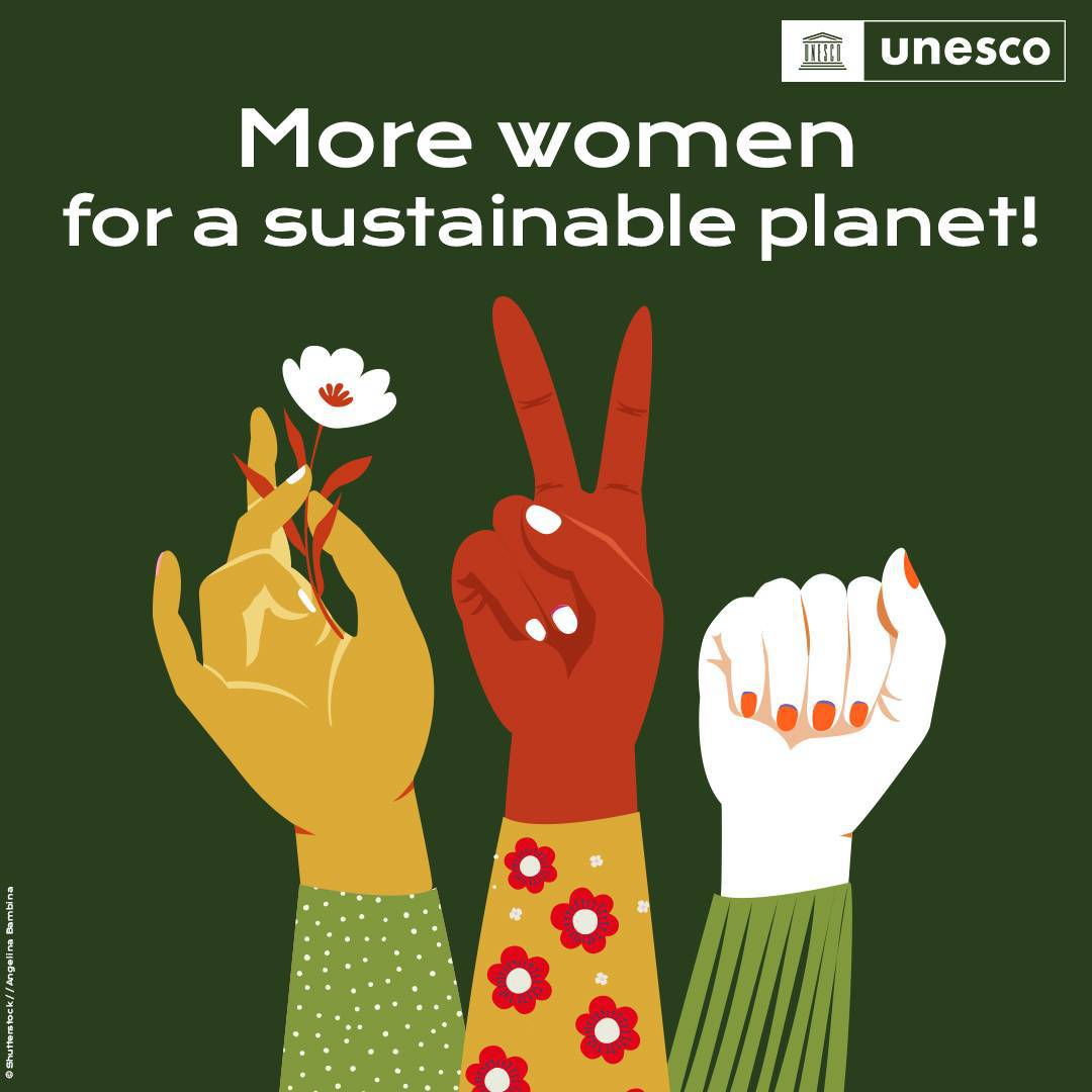 UNESCO's tweet photo. Gender equality starts with education.

Gender equality starts with culture.

Gender equality starts with sciences.

Gender equality starts with communication.

Gender equality starts with YOU!

See what we are doing to support #GenderEquality worldwide: https://t.co/L83EK7kbO3 https://t.co/YldLe6MD76