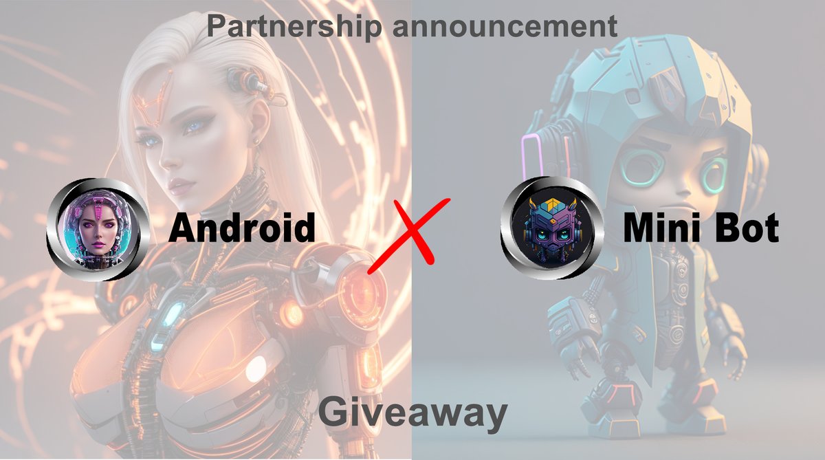 Glad to announce our partnership with @androidfaces and we are going to hold a contest with them.

🔥who have 20 Mini Bots & 15 Androids can join a raffle worth $300 & 30 NFT drop pool

Tasks: ♥️ + 🔁 + comment your wallet

android mint: omnisea.org/5sSWuuYEM4Pj88…

Snapshot in 72h